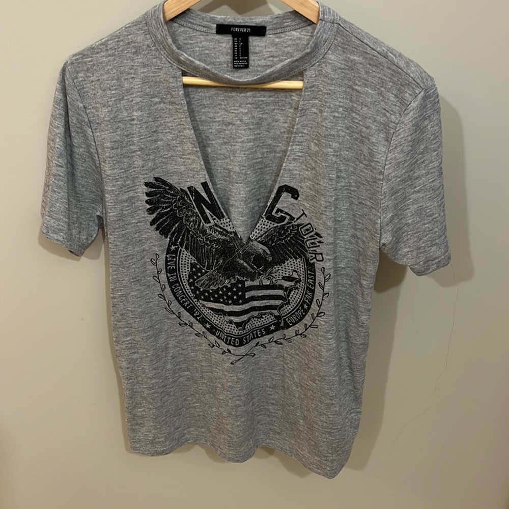 Cut out tshirt with eagle logo